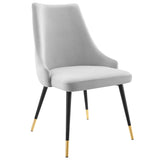 Adorn Tufted Performance Velvet Dining Side Chair by Lefancy