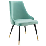 Adorn Tufted Performance Velvet Dining Side Chair by Lefancy