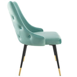 Adorn Tufted Performance Velvet Dining Side Chair by Lefancy