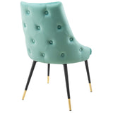 Adorn Tufted Performance Velvet Dining Side Chair by Lefancy