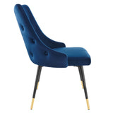 Adorn Tufted Performance Velvet Dining Side Chair by Lefancy