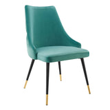 Adorn Tufted Performance Velvet Dining Side Chair by Lefancy