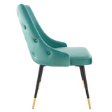 Adorn Tufted Performance Velvet Dining Side Chair by Lefancy