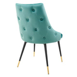 Adorn Tufted Performance Velvet Dining Side Chair by Lefancy