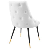 Adorn Tufted Performance Velvet Dining Side Chair by Lefancy