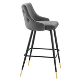 Adorn Performance Velvet Bar Stool by Lefancy