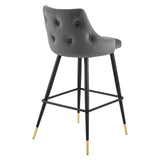 Adorn Performance Velvet Bar Stool by Lefancy