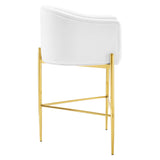 Savour Tufted Performance Velvet Bar Stool by Lefancy