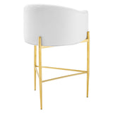 Savour Tufted Performance Velvet Bar Stool by Lefancy