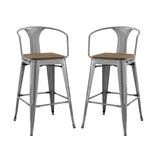 Promenade Bar Stool Set of 2 by Lefancy