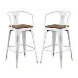 Promenade Bar Stool Set of 2 by Lefancy