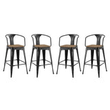 Promenade Bar Stool Set of 4 by Lefancy