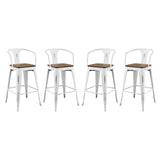 Promenade Bar Stool Set of 4 by Lefancy