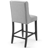 Baronet Upholstered Fabric Counter Bar Stool Set of 2 by Lefancy