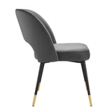 Rouse Performance Velvet Dining Side Chair by Lefancy