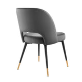 Rouse Performance Velvet Dining Side Chair by Lefancy