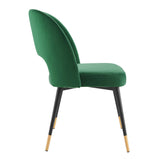 Rouse Performance Velvet Dining Side Chair by Lefancy