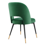 Rouse Performance Velvet Dining Side Chair by Lefancy