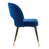 Rouse Performance Velvet Dining Side Chair by Lefancy