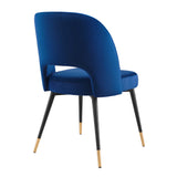 Rouse Performance Velvet Dining Side Chair by Lefancy