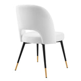 Rouse Performance Velvet Dining Side Chair by Lefancy