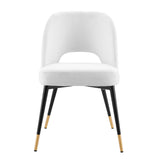 Rouse Performance Velvet Dining Side Chair by Lefancy