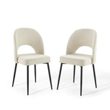 Rouse Upholstered Fabric Dining Side Chair Set of 2 by Lefancy