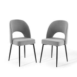 Rouse Upholstered Fabric Dining Side Chair Set of 2 by Lefancy