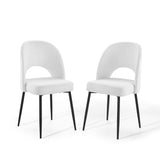 Rouse Upholstered Fabric Dining Side Chair Set of 2 by Lefancy