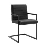 Savoy Vegan Leather Dining Chairs Set of 2 by Lefancy