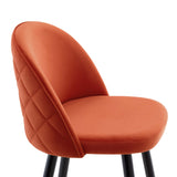Cordial Performance Velvet Bar Stools Set of 2 by Lefancy