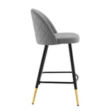 Cordial Fabric Counter Stools Set of 2 by Lefancy