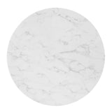 Verne 35" Artificial Marble Dining Table by Lefancy