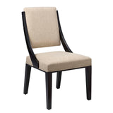 Cambridge Upholstered Fabric Dining Chairs Set of 2 by Lefancy