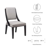 Cambridge Upholstered Fabric Dining Chairs Set of 2 by Lefancy