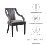 Virtue Performance Velvet Dining Chairs Set of 2 by Lefancy