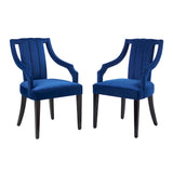 Virtue Performance Velvet Dining Chairs Set of 2 by Lefancy