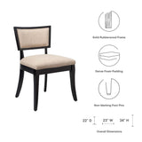 Pristine Upholstered Fabric Dining Chairs Set of 2 by Lefancy