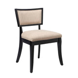 Pristine Upholstered Fabric Dining Chairs Set of 2 by Lefancy