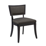 Pristine Upholstered Fabric Dining Chairs Set of 2 by Lefancy