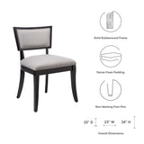 Pristine Upholstered Fabric Dining Chairs Set of 2 by Lefancy