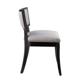 Pristine Upholstered Fabric Dining Chairs Set of 2 by Lefancy