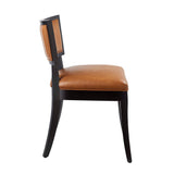 Pristine Vegan Leather Dining Chairs Set of 2 by Lefancy