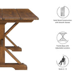 Windchime 71" Wood Dining Table by Lefancy