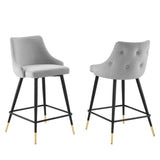 Adorn Performance Velvet Counter Stool Set of 2 by Lefancy