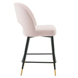 Rouse Performance Velvet Counter Stool by Lefancy
