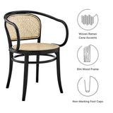 Oliana Wood Dining Armchair by Lefancy