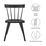 Sutter Wood Dining Side Chair by Lefancy