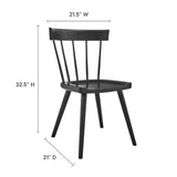 Sutter Wood Dining Side Chair by Lefancy