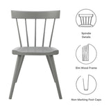 Sutter Wood Dining Side Chair by Lefancy